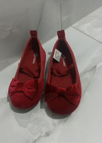 Kız Çocuk Kırmızı Fiyonklu Babet - Görsel 2