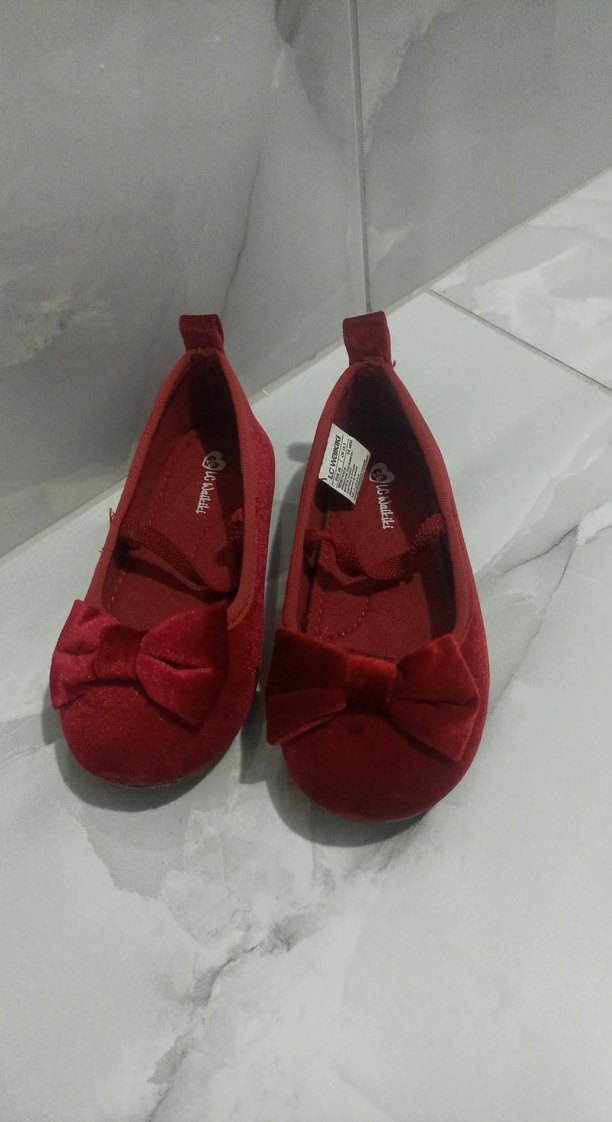 Kız Çocuk Kırmızı Fiyonklu Babet - Görsel 2