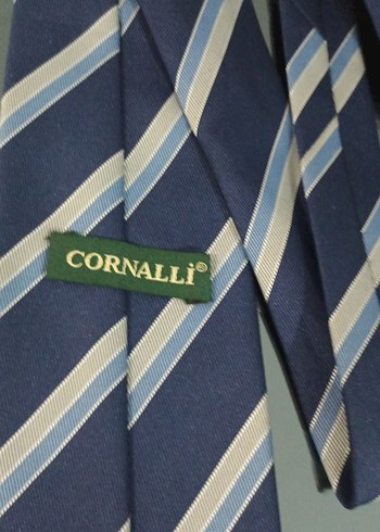 Mavi ve Gri Çizgili Erkek Kravat - Görsel 3