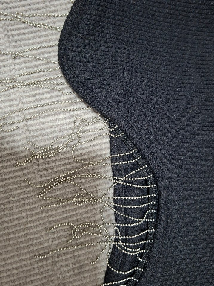 Siyah taş detaylı Mini Triko Kadın Kazak - Görsel 2