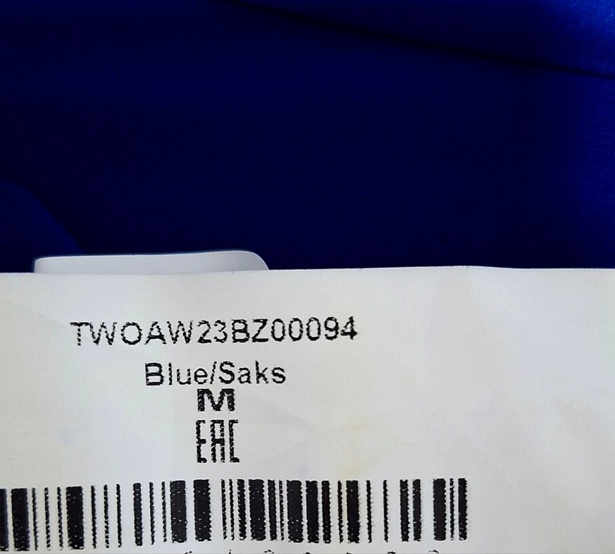 Milla saks mavisi baglamalı tek kol crop bluz - Görsel 2