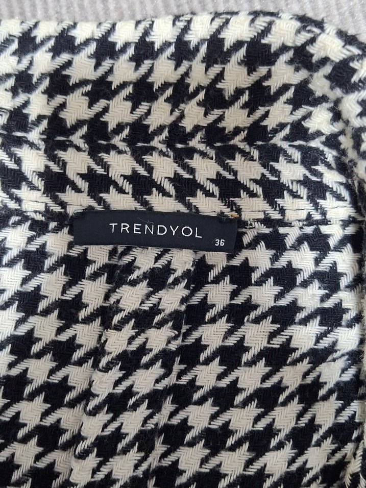 milla kadın kazayagı desenli Uzun Kollu Salaş kalın Gömlek - Görsel 2