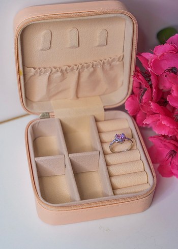 Accessorize Pembe Parlak Kalp Desenli Kadın Yüzük