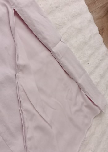 Zara Beyaz Straplez Uzun Keten Elbise