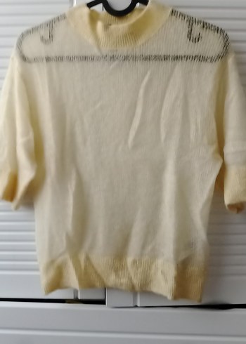 Kısa Kollu Beyaz Kadın Sweatshirt