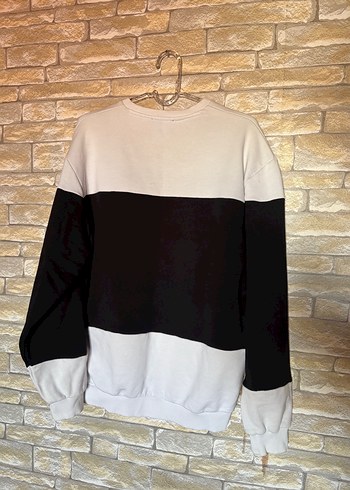 Mavi Rahat Kesim, Uzun Kollu, Baskılı Kadın Sweatshirt