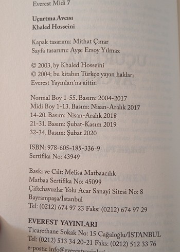 Uçurtma Avcısı Midi Boy