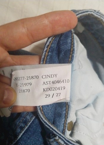 29 Beden mavi Renk Mavi Kadın Kot Pantolon