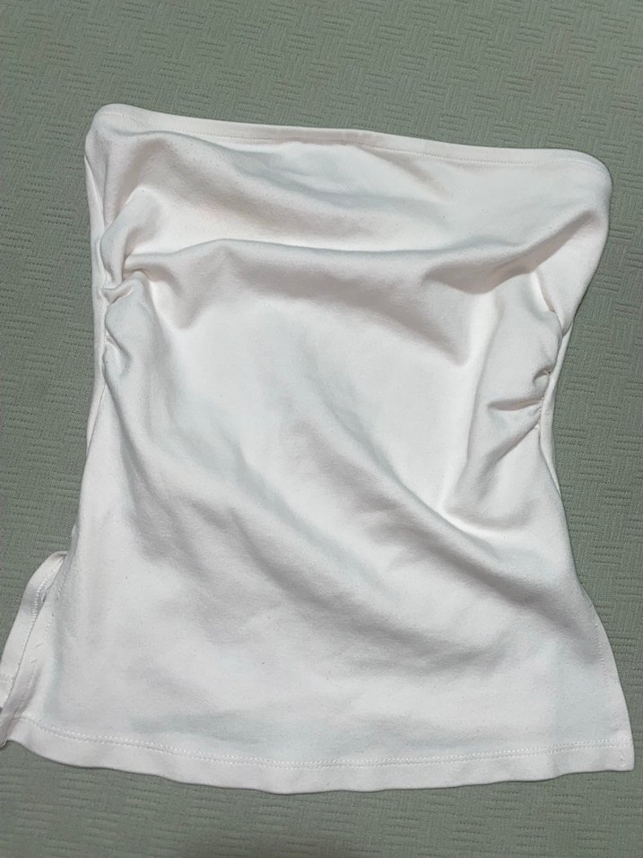 Beyaz Beden Saran crop - Görsel 2