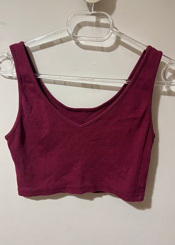 Bordo V Yaka Kadın Sporcu Atlet - Görsel 2