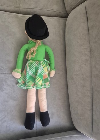 Renkli Yeşil Kumaş Bebek 75 cm - Görsel 3