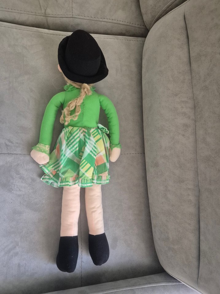 Renkli Yeşil Kumaş Bebek 75 cm - Görsel 3