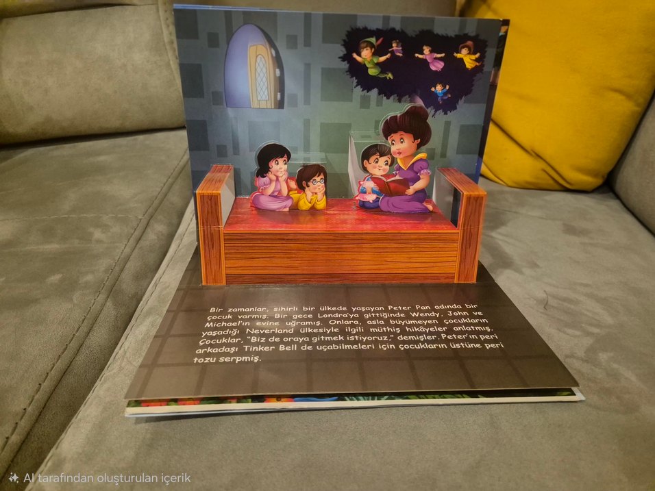 3 boyutlu Peter Pan Çocuk Kitabı - Görsel 4