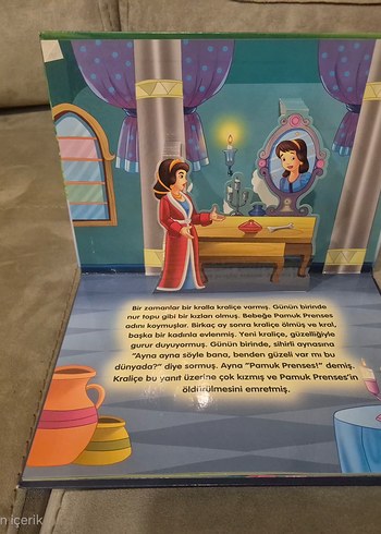 3 boyutlu Pamuk Prenses ve Yedi Cüceler Çocuk Kitabı - Görsel 3