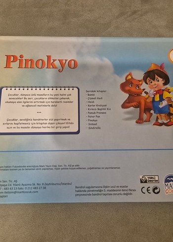 3 boyutlu Pinokyo Çocuk Kitabı - Görsel 2