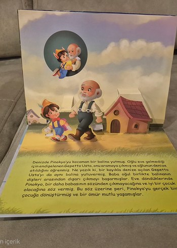 3 boyutlu Pinokyo Çocuk Kitabı - Görsel 3