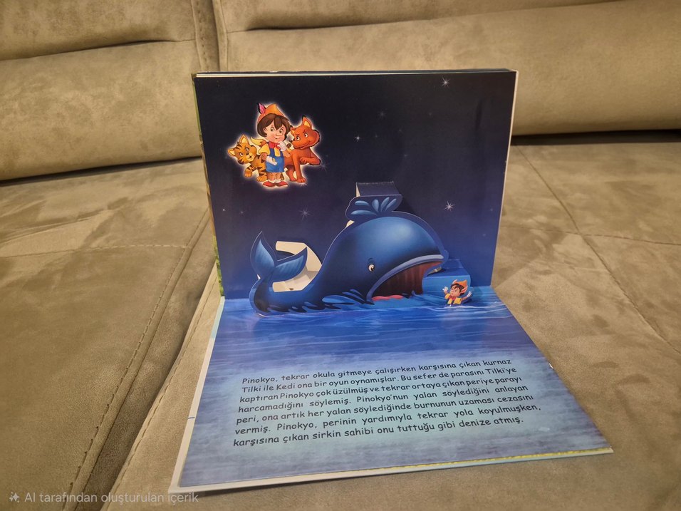 3 boyutlu Pinokyo Çocuk Kitabı - Görsel 5
