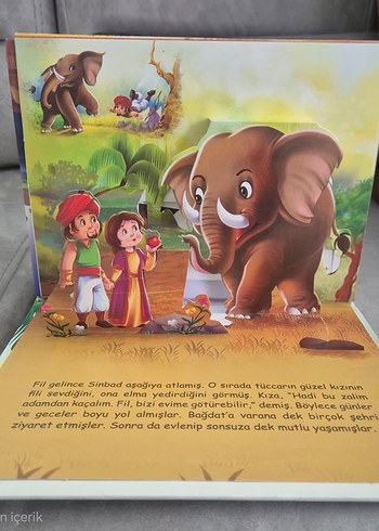 3 boyutluSinbad Çocuk Kitabı - - Görsel 5