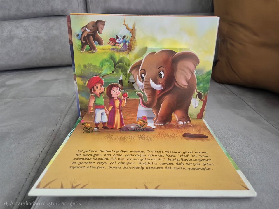 3 boyutluSinbad Çocuk Kitabı - - Görsel 5