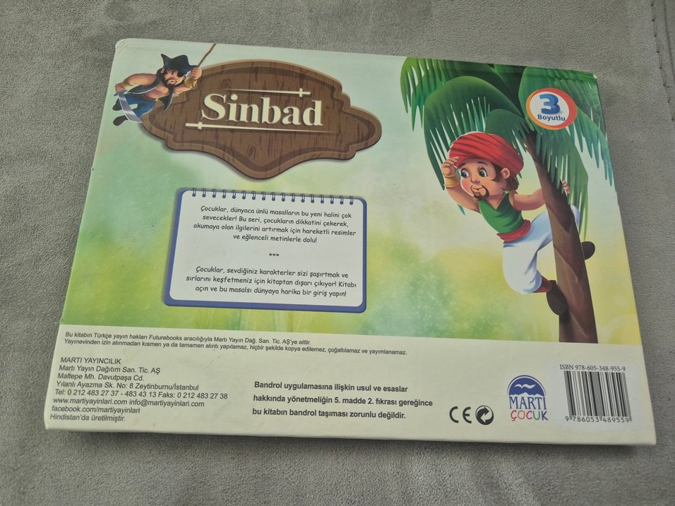 3 boyutluSinbad Çocuk Kitabı - - Görsel 2