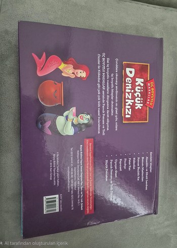 Küçük Denizkızı 3 boyutlu Çocuk Kitabı - Görsel 2