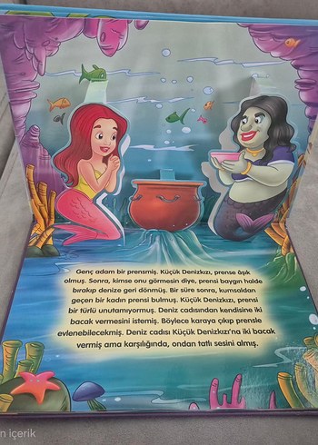 Küçük Denizkızı 3 boyutlu Çocuk Kitabı - Görsel 5