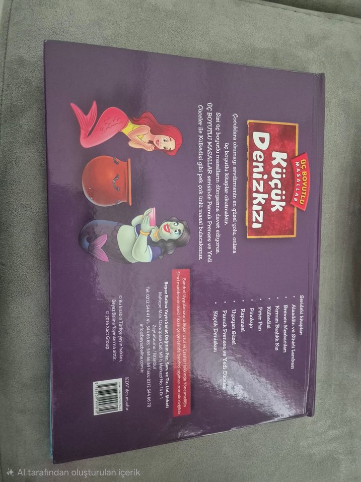 Küçük Denizkızı 3 boyutlu Çocuk Kitabı - Görsel 2