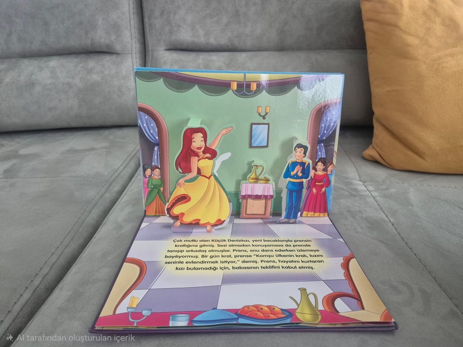 Küçük Denizkızı 3 boyutlu Çocuk Kitabı - Görsel 3