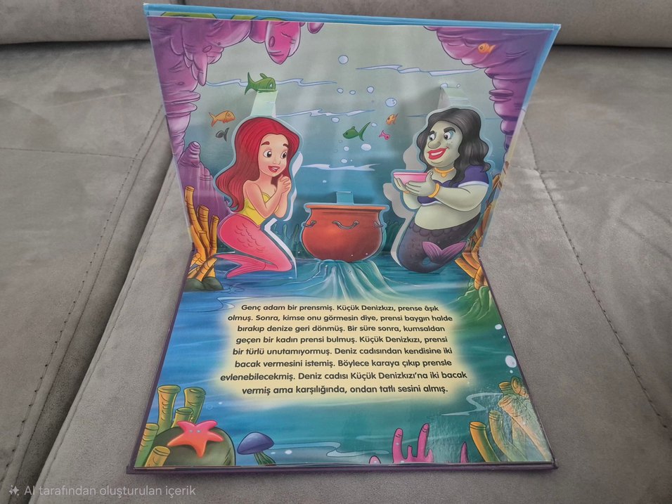 Küçük Denizkızı 3 boyutlu Çocuk Kitabı - Görsel 5