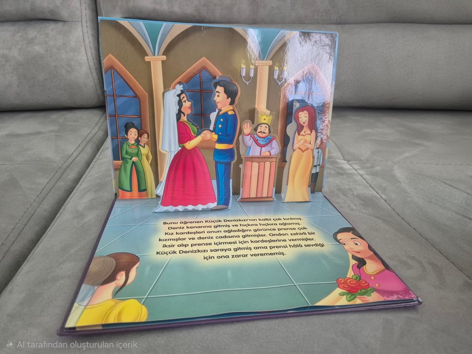Küçük Denizkızı 3 boyutlu Çocuk Kitabı - Görsel 4