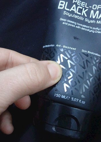 Agiva Siyah Soyulabilir Maske 150 ml - Görsel 2