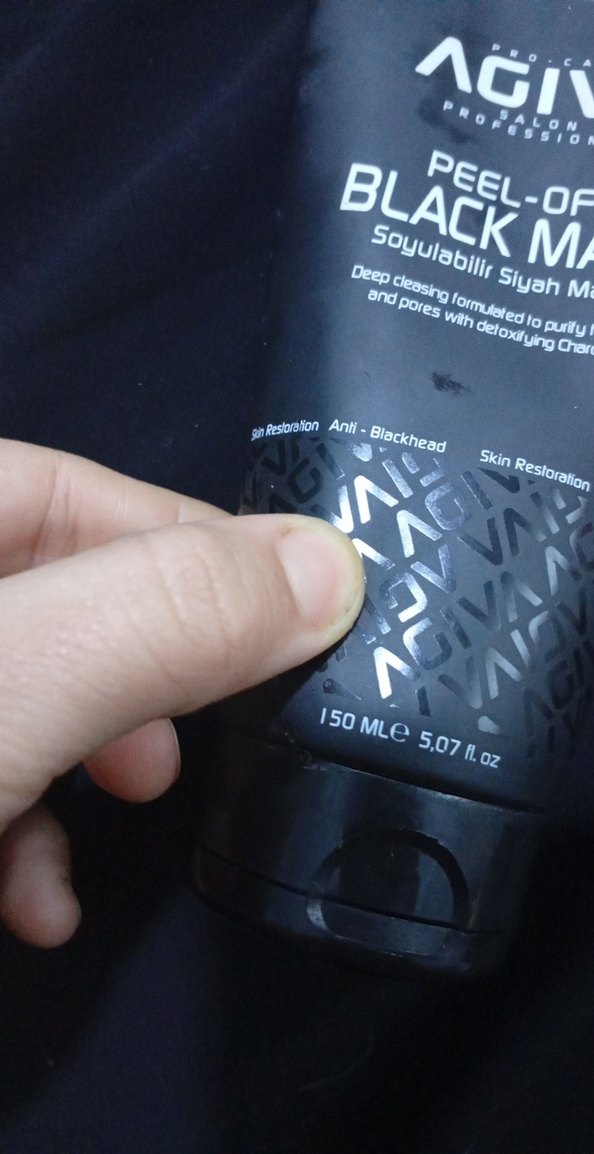 Agiva Siyah Soyulabilir Maske 150 ml - Görsel 2