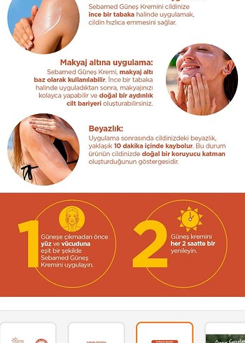 Sebamed SPF 50+ Yüksek Koruma Güneş Kremi 75 ml - Görsel 2