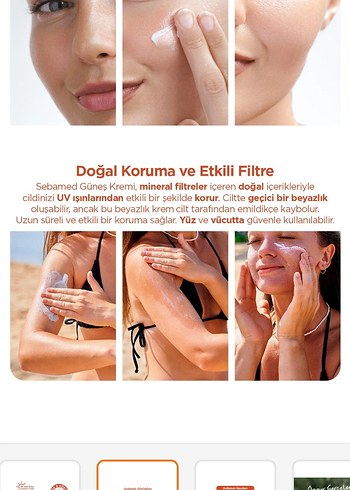 Sebamed SPF 50+ Yüksek Koruma Güneş Kremi 75 ml - Görsel 3