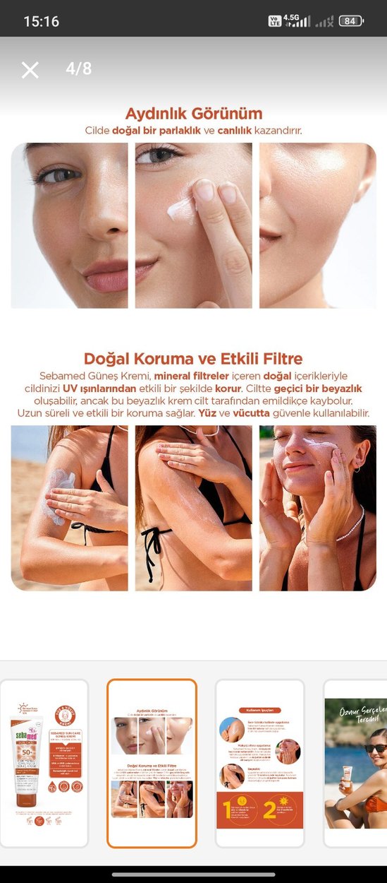Sebamed SPF 50+ Yüksek Koruma Güneş Kremi 75 ml - Görsel 3