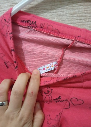 Kız Çocuk Pembe Baskılı Tayt - Görsel 2