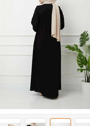 Püsküllü Siyah Uzun Kollu Kadın ferace - Görsel 4