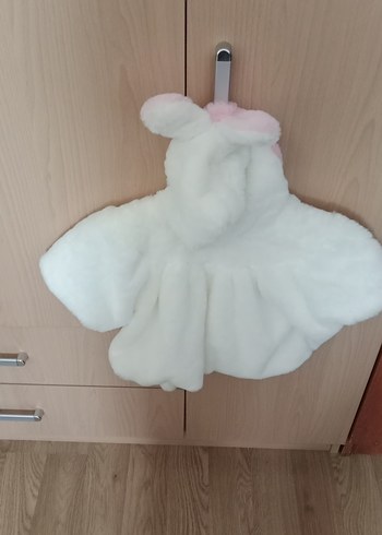 Kız Çocuk Beyaz Kürk Detaylı Bolero - Görsel 2