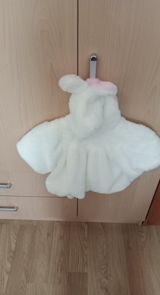 Kız Çocuk Beyaz Kürk Detaylı Bolero - Görsel 2