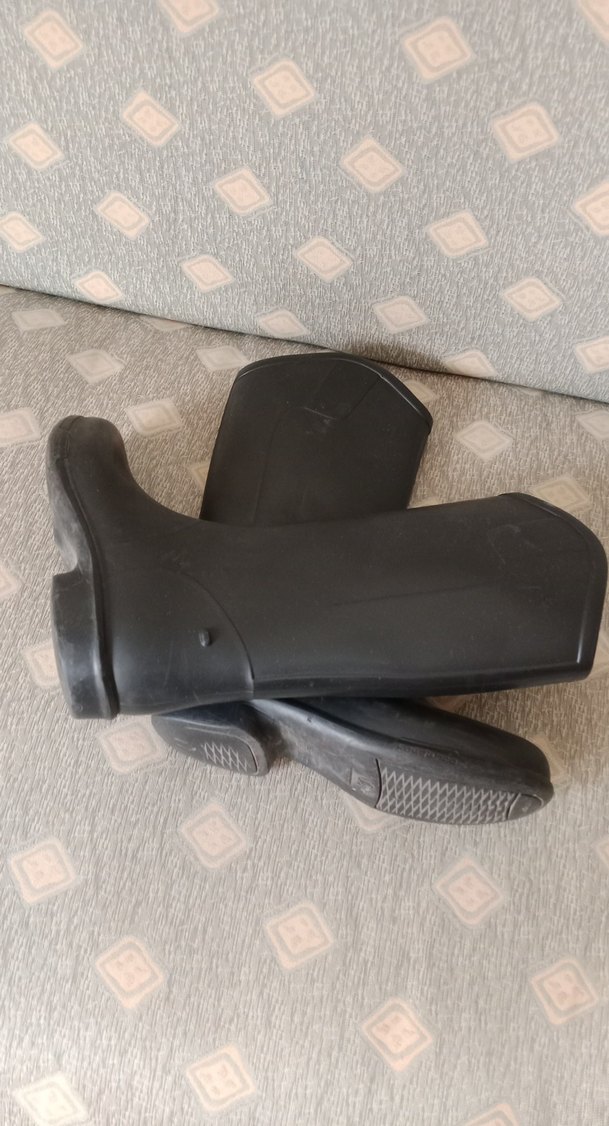 Gri Topuklu Kadın Yağmur Çizmesi - Görsel 4