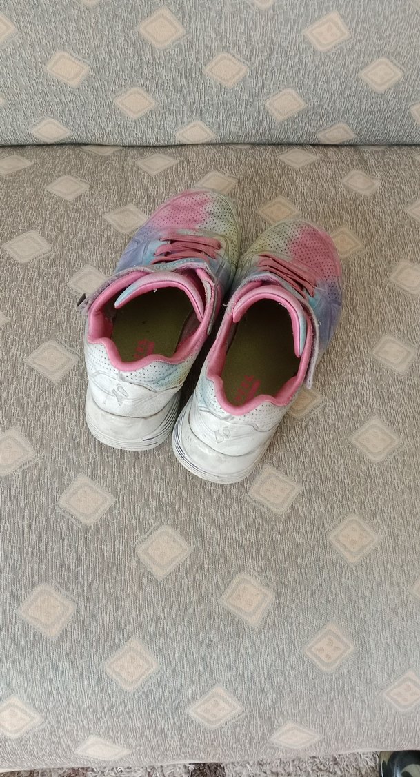 Kız Çocuk Bağcıklı ve Cırt Cırtlı Renkli Spor Ayakkabı - Görsel 2