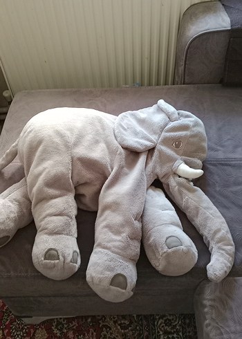 Gri Peluş Fil Oyuncak - Görsel 2