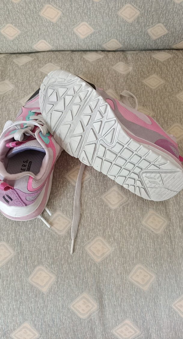 Kız Çocuk Pembe Bağcıklı Spor Ayakkabı - Görsel 4