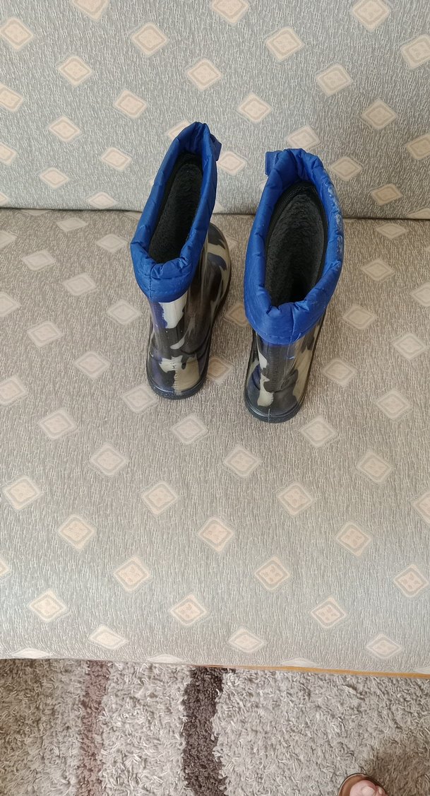 Mavi Kamuflaj Desenli Erkek Çocuk Kauçuk Bot - Görsel 2