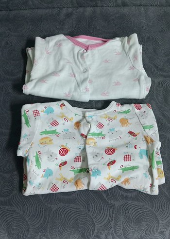 Sarı, Uzun Kollu, Düğmeli Erkek Bebek Body - Görsel 3