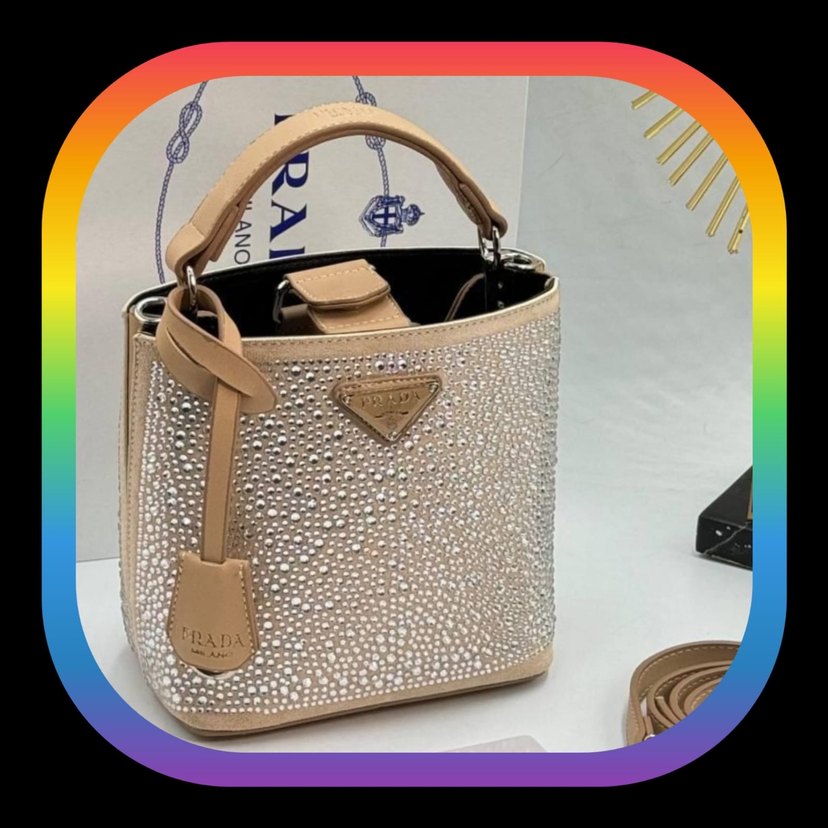 A kalite prada payetli çanta tüm renkleri mevcuttur - Görsel 4