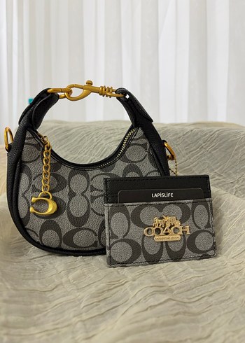 Coach mini çanta kartlık seti - Görsel 3