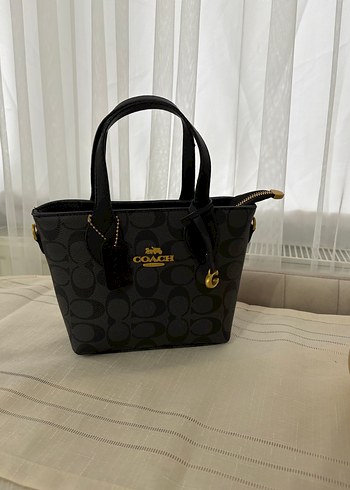 Coach Siyah Deri Kadın El Çantası - Görsel 2