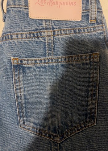 m Beden mavi Renk LES BENJAMİNS Düğmeli Mavi Denim Kadın Jean