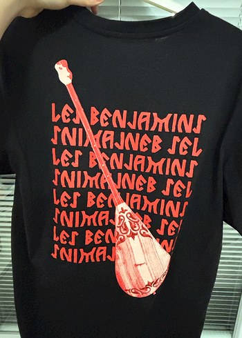 Siyah Baskılı Erkek Tişört - Görsel 2